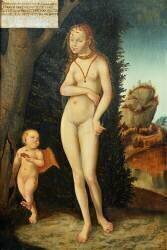 Venus with Cupid the Honey Thief (Lucas Cranach l'Ancien) - Muzeo.com