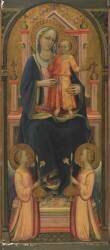 Vierge à l'enfant trônant (Rossello di Jacopo Franchi) - Muzeo.com