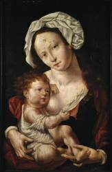 Vierge et enfant (Jan Gossaert) - Muzeo.com