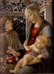 Vierge et enfant avec ange (Sandro Botticelli) - Muzeo.com