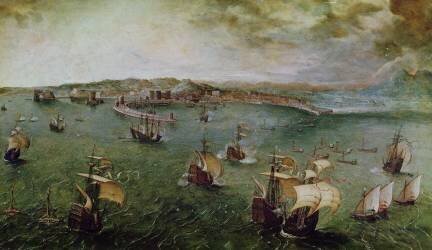 Vue du port de Naples (Pieter Brueghel l'Ancien) - Muzeo.com