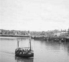 The harbour of Dieppe, Normandy, France, September 1950 (Rue des Archives) - Muzeo.com
