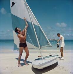 Boating In Antigua (Slim Aarons) - Muzeo.com