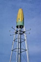 Corn water tower angle 3, Seneca Foods, Route 14, Rochester, Minnesota (John Margolies) - Muzeo.com