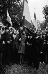 Joséphine Baker dans une manifestation gaulliste en 1968 (Keystone) - Muzeo.com