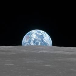 Lever de Terre, Apollo Eagle, le 20 juillet 1969 (Nasa) - Muzeo.com