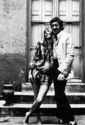 Serge Gainsbourg, Jane Birkin wearing Bouquin's clothes (Giancarlo Botti) - Muzeo.com