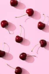 Cerises sur fond rose (1x Studio III) - Muzeo.com