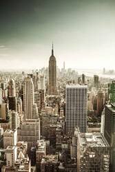 États-Unis, État de New York, Manhattan, New York City, l'Empire State Building, Midtown, paysage urbain de Top of the Rock au Rockefeller Center (Antonino Bartuccio) - Muzeo.com