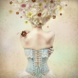Girl of the flower garden (Kiyo Murakami) - Muzeo.com