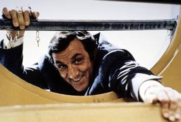 Lino Ventura sur le tournage de L'emmerdeur (Collection Christophel) - Muzeo.com