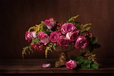 Nature morte avec des roses (Alina Lankina) - Muzeo.com