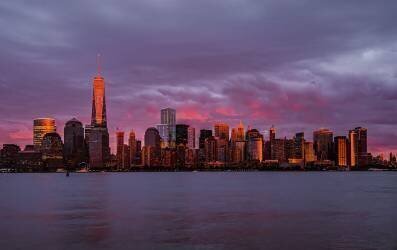 New York City Sunset (Bing Yu) - Muzeo.com