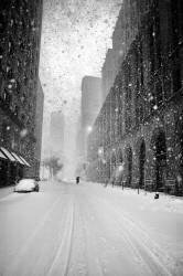 New York Walker in Blizzard (Martin Froyda) - Muzeo.com