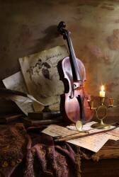 Still life with violin (Andrey Morozov) - Muzeo.com