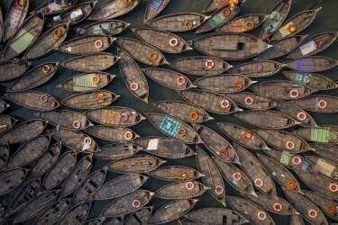Boats with lifebuoy (Azim Khan Ronnie) - Muzeo.com