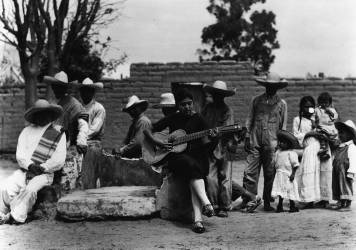 Concha Michel with Campesinos (Tina Modotti) - Muzeo.com