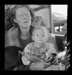 Mère et Enfant sur la Route (Dorothea Lange) - Muzeo.com