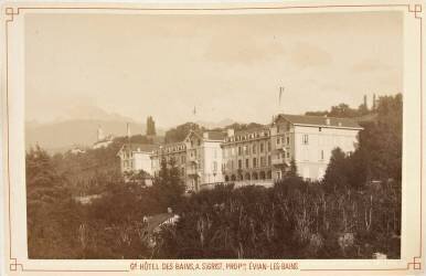 Grand hôtel des Bains A. Sigeist Prop, Evian les Bains (Gustave Eiffel) - Muzeo.com