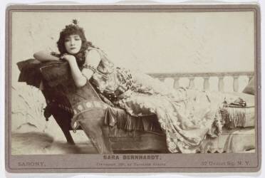 L'actrice Sarah Bernhardt dans 