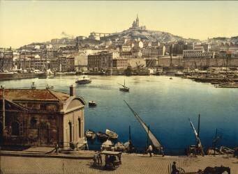 Le port, Marseille, France (anonyme) - Muzeo.com