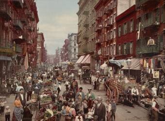 Mulberry Street, New York City (anonyme) - Muzeo.com