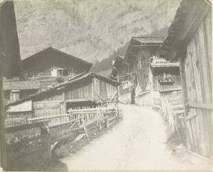 Une rue de village (anonymous) - Muzeo.com