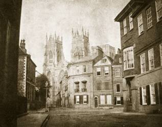 Façade Ouest de la cathédrale d'York depuis Lendall Street (William Henry Fox Talbot) - Muzeo.com