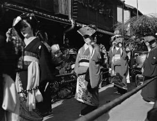 Geishas et leurs admirateurs (Waldemar Abegg) - Muzeo.com