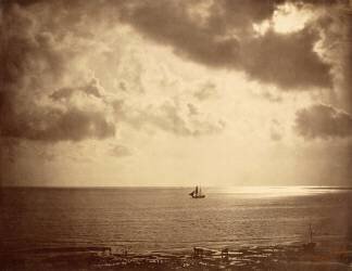 Le Brick au clair de lune (Gustave Le Gray) - Muzeo.com