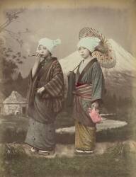 Voyageurs japonais (Kusakabe Kimbei) - Muzeo.com