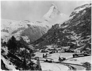 Vue de Zermatt et du Mont Cervin (Adolphe Braun) - Muzeo.com