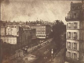 Vue des Boulevards Parisiens (William Henry Fox Talbot) - Muzeo.com