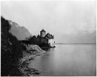 Vue du Château de Chillon et du Lac Leman (Adolphe Braun) - Muzeo.com