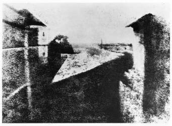 View from a window at Le Gras, Saint-Loup-de-Varennes, (Nicéphore Niepce) - Muzeo.com