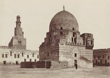 Le Caire, fontaine et mosquée de Touloum (Henri Béchard) - Muzeo.com