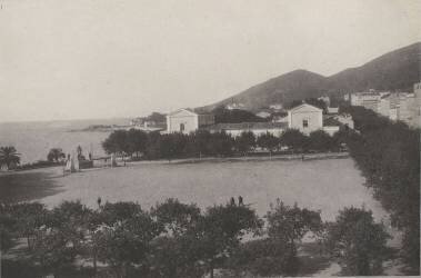 Place du Diamant, Ajaccio près de l'hôtel de France, 9 octobre 1905 (Fernand Arnal) - Muzeo.com