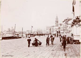 Venise : le quai des Esclavons (Henri Lemoine) - Muzeo.com