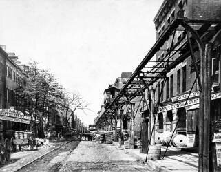 Elevated Railroad, New York (Francis Frith) - Muzeo.com