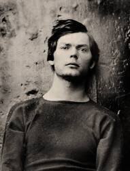 Lewis Powell in wrist irons aboard the USS Saugus (Alexander Gardner) - Muzeo.com