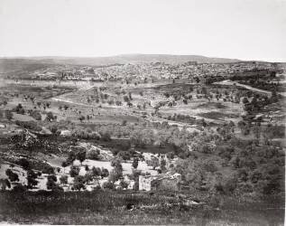 Panoramic view of Jerusalem from the Mount of Olives (Francis Frith) - Muzeo.com