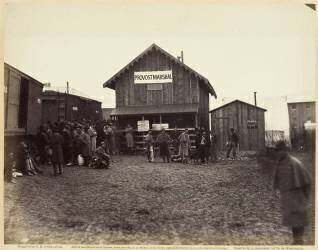 Provost Marshal's Office, Aquia Creek, February 1863 (Timothy O'Sullivan) - Muzeo.com