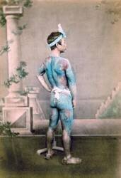 Portrait of a Japanese man tattooed (Felice Beato) - Muzeo.com