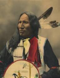Portrait of Oglala Sioux Chief Strikes With Nose (anonymous) - Muzeo.com