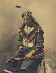 Portrait of Oglala Sioux Council Chief Bone Necklace (anonymous) - Muzeo.com