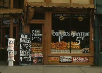 Grand Grocery Co.], Lincoln, Neb. (John Vachon) - Muzeo.com