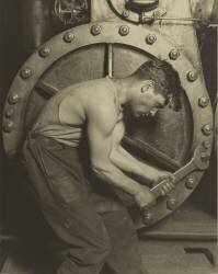 Mechanic and Steam Pump (Lewis Wickes Hine) - Muzeo.com