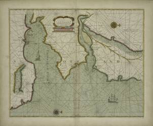 A chart of the East coast of Scotland from a sea-atlas containing an hydrographical description of most of the sea-coasts of the known parts of the world by Samuel Thornton (English School) - Muzeo.com