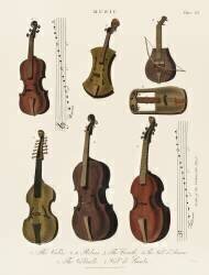 A collection of antique violin, viola, cello and more from Encyclopedia Londinensis (anonymous) - Muzeo.com