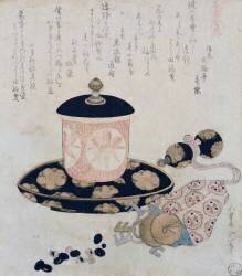 A Pot of Tea and Keys (Hokusai) - Muzeo.com